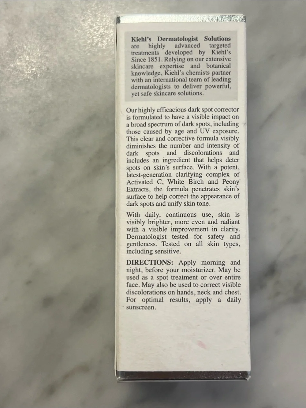 Kiehl's Clearly Corrective Dark Spot Solution 1.0oz / 30ml (New in Box)